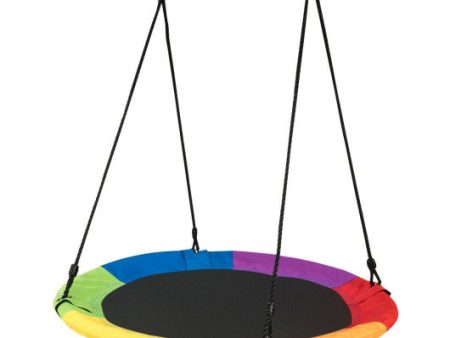 40 Inch Flying Saucer Tree Swing Outdoor Play for Kids Supply