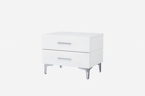 21  White Two Drawers Nightstand Cheap