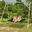 60 Inches Platform Tree Swing Outdoor with  2 Hanging Straps-Camouflage Sale