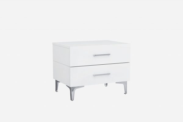 21  White Two Drawers Nightstand Cheap