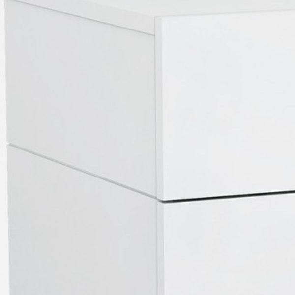 21  White Two Drawers Nightstand Cheap